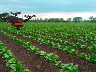 drone with thermal camera and remote control with smarthphone 3D model