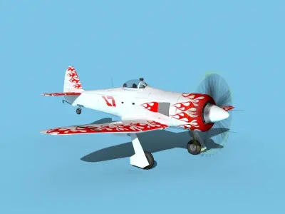 Hawker Sea Fury V22 Racer 3D model