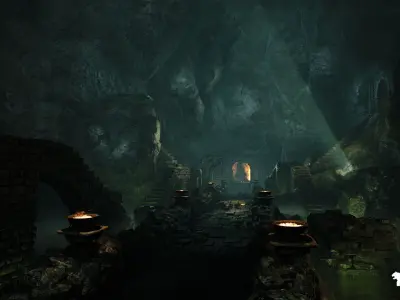 Dungeon Bundle Low-poly 3D model