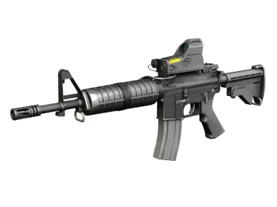 Colt M4A1 Commando MARS 3D model