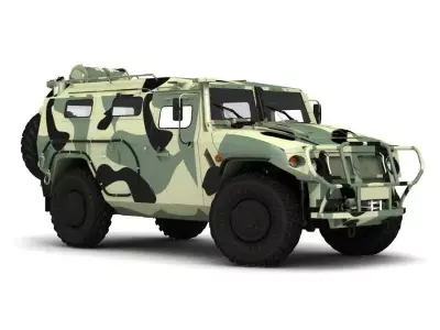 GAZ Tigr 3d model 3D model