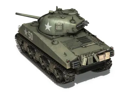 M4A3 75mm - Sherman - 50 3D model