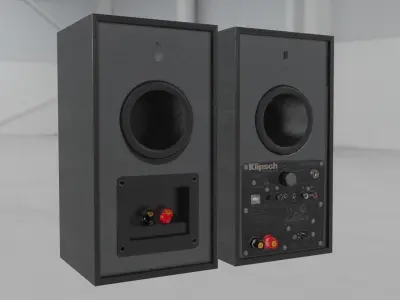 Speakers Bookshelf  Klipsch Reference Low-poly 3D model
