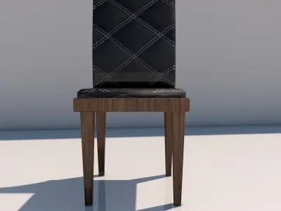 Chair modern dining Low-poly 3D model