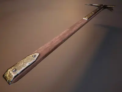 Medieval Warhammer Low-poly 3D model