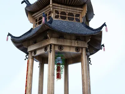 Chinese Pavilion V1 3D model