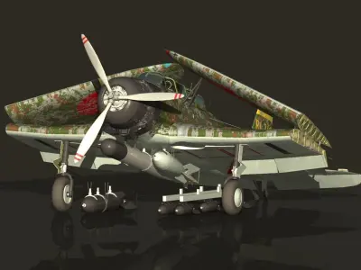 INJ NAKAJIMA B5N2 Kate  3D model