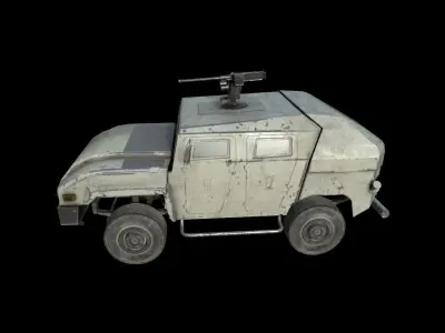 Military Vehicle Pack 04  Low-poly 3D model