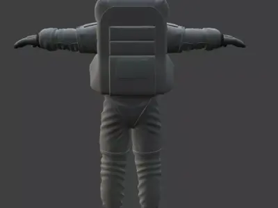 Realistic Astronaut Space Suit 3D Model 3D model purchase