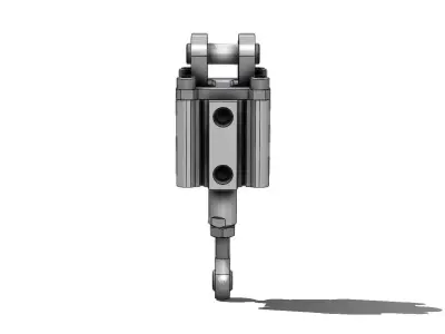 Cilindro Pneumatico SMC CQ2D50 30DZ Pneumatic Cylinder 3D model