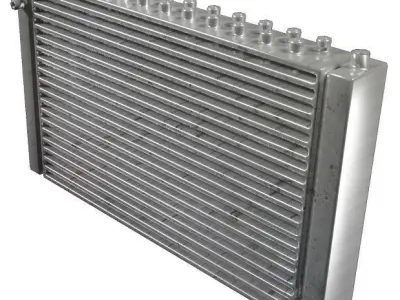 Aluminium Radiator Low-poly 3D model