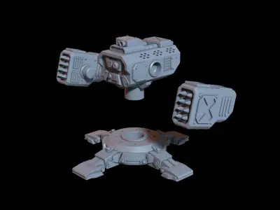 Rocket sentry 3D print model