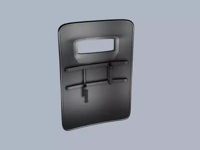 Police Shield Free 3D model