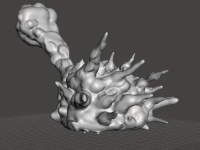 Rocket Launcher Explosion Jetpack smoke 3D print model