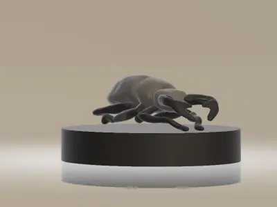 Defensive pose model 3D print model