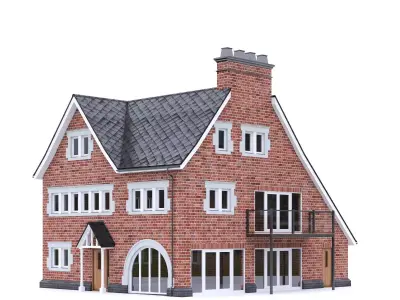 English Brick House 20 Low-poly 3D model