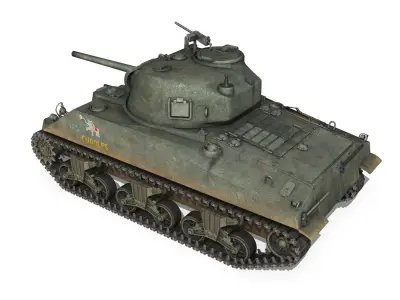 M4A2 Sherman - Cuddles 3D model