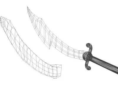 Sword - Fantasy Type 1 3D model