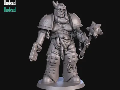 Undead Soldier 3D print model