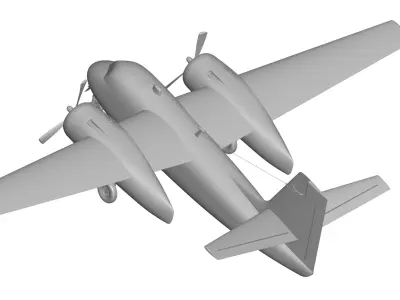 Grumman C-1 Trader 3D model