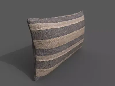 Cushion furniture Low-poly 3D model 2