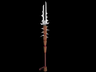 Diablo spear pack Low-poly 3D model