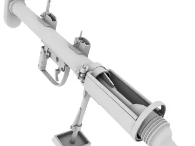 PIAT model machine gun 3D model