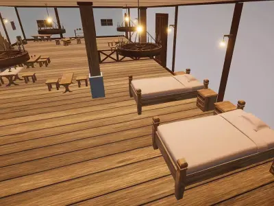 Stylized Medieval Inn Pack 3D model