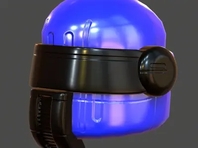 Gas mask helmet 3d model scifi Low-poly  Low-poly 3D model 563