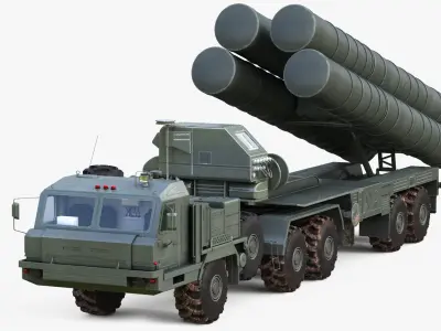 Air Defence Missile Launcher 3D model