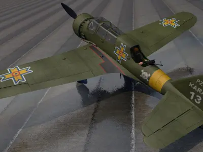 PZL P-23 Karas 3D model
