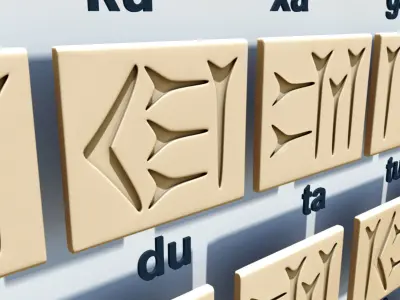Printable Cuneiform blocks 3D print model