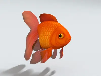 laos Goldfish Low-poly 3D model