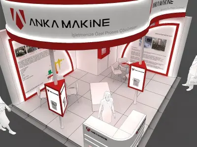 Exhibition Stand - ST0063 3D model