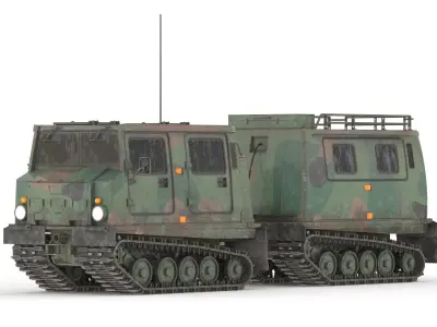 Bandvagn 206 Low Poly Low-poly 3D model