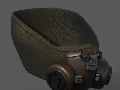 Gas mask helmet scifi fantasy armor hats military Low-poly Low-poly 3D model