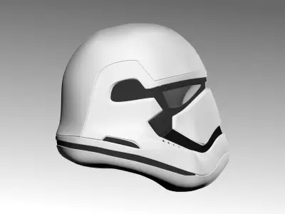 First Order Stormtrooper Helmet Free low-poly 3D model