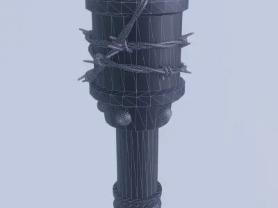 Set of grenades Low-poly 3D model