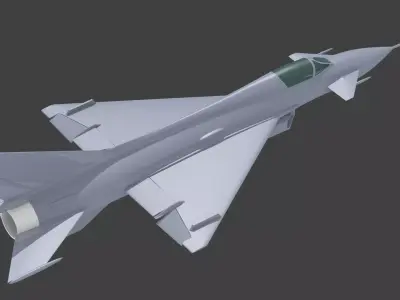 Mikoyan-Gurevich Ye-8 mig-23 3D print model
