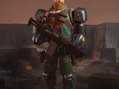 Breach Valorant fan art  3D model