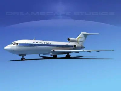 Boeing 727-100 Frontier 3D model