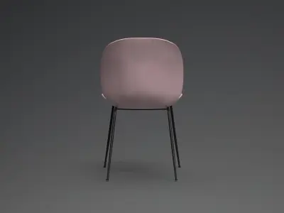 Kempton Dining Chair pantone Low-poly 3D model