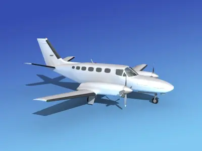 Cessna 441 Conquest II Unmarked 3D model