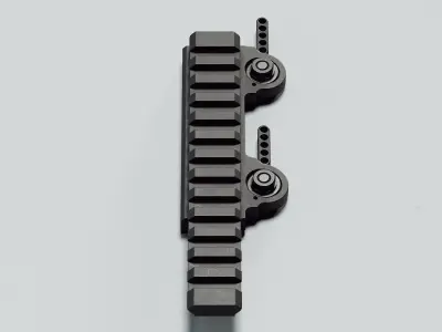 Picatinny Riser LT101 - Replica Low-poly 3D model