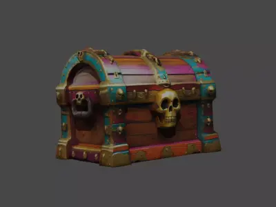 Shine Goddes Chest Free low-poly 3D model