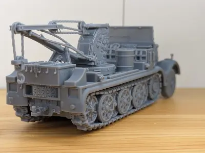 Sd Kfz 9-1 - Crane vehicle 3D print model