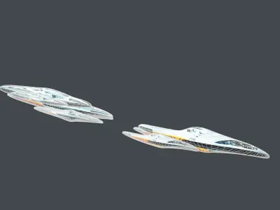 Starship space  scifi  game space Low-poly printable Low-poly  Low-poly 3D model