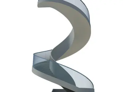 Spiral Stair Case 3D model