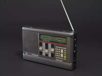 Modern Military Radio Low-poly 3D model