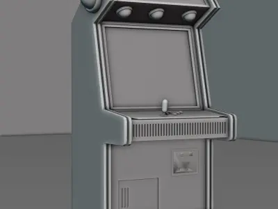 Game Arcade sc-fi Low-poly 3D model